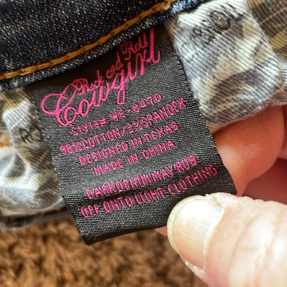 Rock & Roll Cowgirl Rival Low Rise 30x34 (measures 33x33) Jeans Tall Boot Cut - Picture 10 of 10